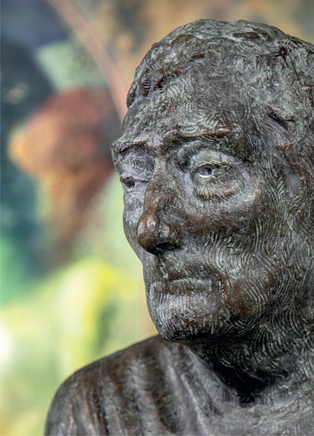 Ljuba Popović - portretna skulptura, autor Sara Nikolić (1)