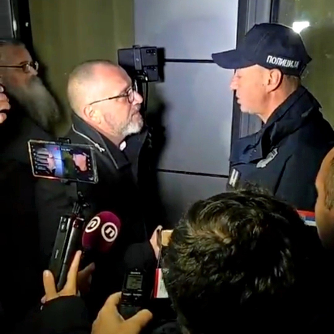 Branko Ivković rasparava sa policajcem