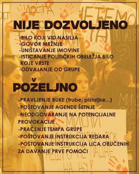 Protestni marš Valjevska gimnazija (1)