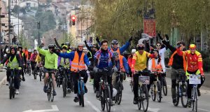 Doček studenata biciklista iz Novog Sada i Beograda u Valjevu (7)